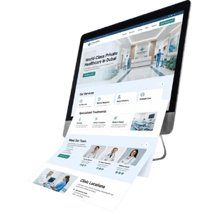 Clinics website mockup