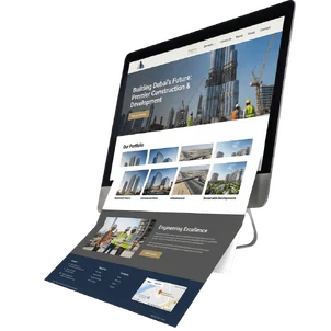 Construction & Developers website mockup