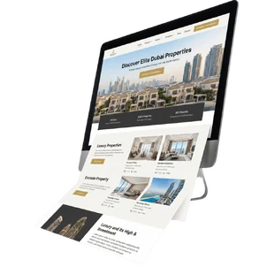 Real Estate website mockup